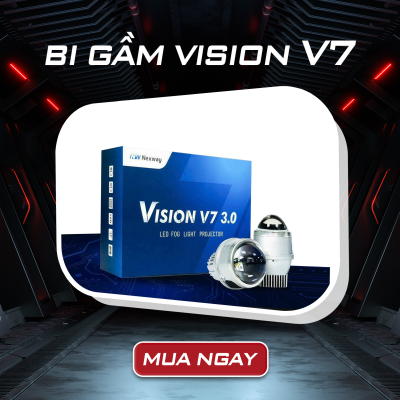 Đèn bi gầm ô tô 3 Màu Vision V7